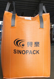 Orange 500kg Big Bag FIBC With Filler Cords , Large FIBC Jumbo Bag