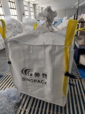 Good Cold Resistance 1500kg PP Jumbo Fibc 4 Loops Un Certified Bulk Bags For Heavy-Duty Bulk Transportation